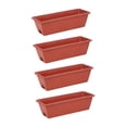 thumbnail image 3 of Almencla 4 Pieces Window Box Planter Boxes Flower Pots for Indoor Outdoor Garden Yard M, 3 of 8