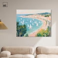 thumbnail image 3 of Preppy Sailboats in the Beach Canvas Trendy Coastal Art by Art Remedy, Gallery Wrapped, 45" x 36", 3 of 7