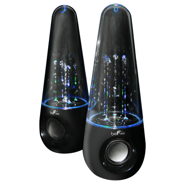 beFree Sound BT Multimedia LED Dancing Water Speakers, Black - Walmart