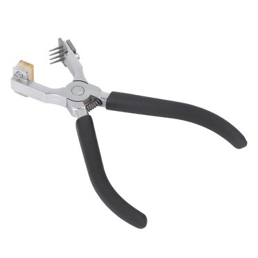 French Angled Chisel Punch Pliers, Double Lever Leather Hole Punch Tool