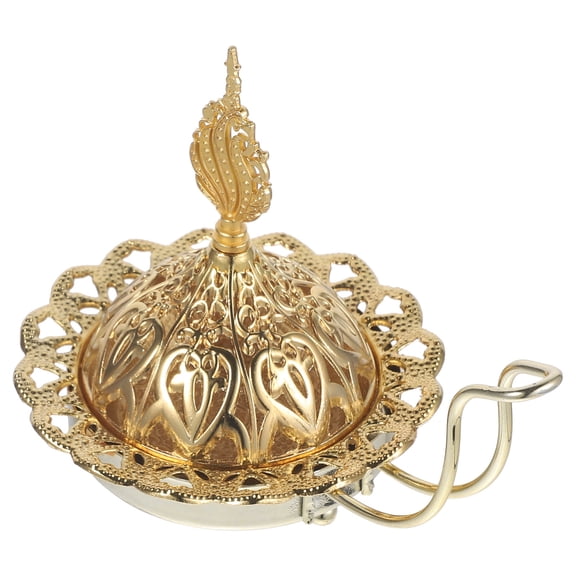 LEORX Arabian Candle Holder Golden Metal 1Set