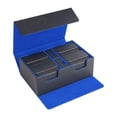 thumbnail image 4 of Caja de almacenamiento para tarjetas coleccionables, caja de almacenamiento con divisor, cajas de tarjetas deportivas coleccionables multifuncionales Interior azul y gris., 4 of 9