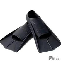 Professional Split Toe Swimming Fins, Adjustable Diving Flippers For Adults & Kids, Lightweight Swim Frog Shoes For Snorkeling & Training,30-32-XXS,black