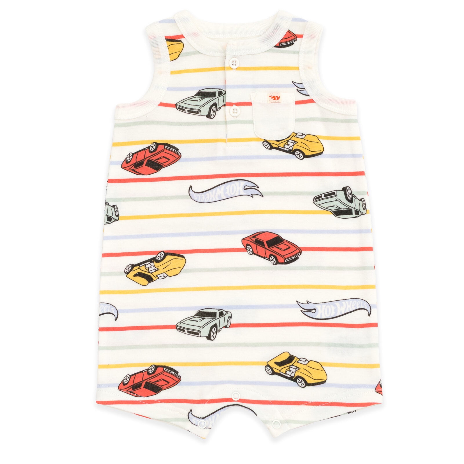 Hot Wheels 2 Pack Rompers Newborn to Infant