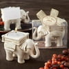 Kate Aspen Lucky Elephant Antique Ivory - Finish Tea Light Holder - Hostess Gift, Guest Gift, Party Souvenir, Party Favor or Decorations for Weddings, Bridal Showers, Baby Showers & More, Set of 6
