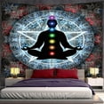 thumbnail image 1 of Fondo de tela colgante psicodélico de mandala para transformación de dormitorio de niños y niñas, tapiz grande, 1 of 6