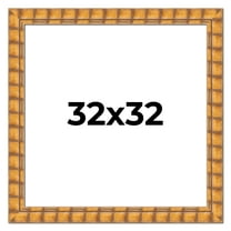 32x32 Frame Beige Real Wood Picture Frame Width 3 inches | Interior Frame Depth 0.5 inches |