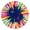 Colorful Paint Burst, variant on Colorful Paint Burst Pattern Round Fitted Tablecloth with Elastic Edge,Dining Table Cover Waterproof,Outdoor Round Tablecloth for Camping,Dining,Indoor and Outdoor