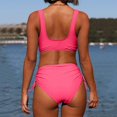 thumbnail image 3 of New & Trending NMMUED Bikini Sets for Women, String Bikini, Full Coverage Bikini, Bathing Suit for Women Bikini, Mid Rise Bikini Sets for Women, Pink XL, 3 of 6