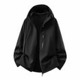 thumbnail image 5 of Sevevn Men 3 In 1 Rain Jacket Detachable Hood Regular Fit Waterproof Shell With Fleece Liner Chest Zip Pocket Side Pockets Elastic Cuffs For Hiking Wear, 5 of 8