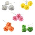 thumbnail image 4 of Naiovety 50 piezas de flores artificiales realistas para el hogar, la Oficina y el Hotel, para interiores y exteriores, fiestas, banquetes, ceremonias, Flores artificiales Blanco Naiovety HA084359-01, 4 of 6