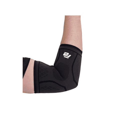 Fit Active Sports Compression Elbow Sleeve Support Brace For Tennis, Golfers, Tendonitis, Weightlifting, Bursitis, Workouts, Gym, Recovery, Pain Relief. Wear