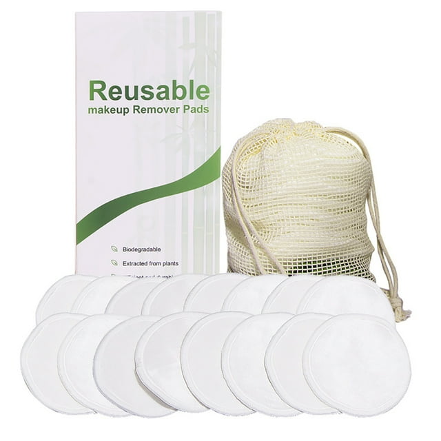16PCS Makeup Remover Pad Washable Soft Creative Cotton Round Makeup Removal Pad