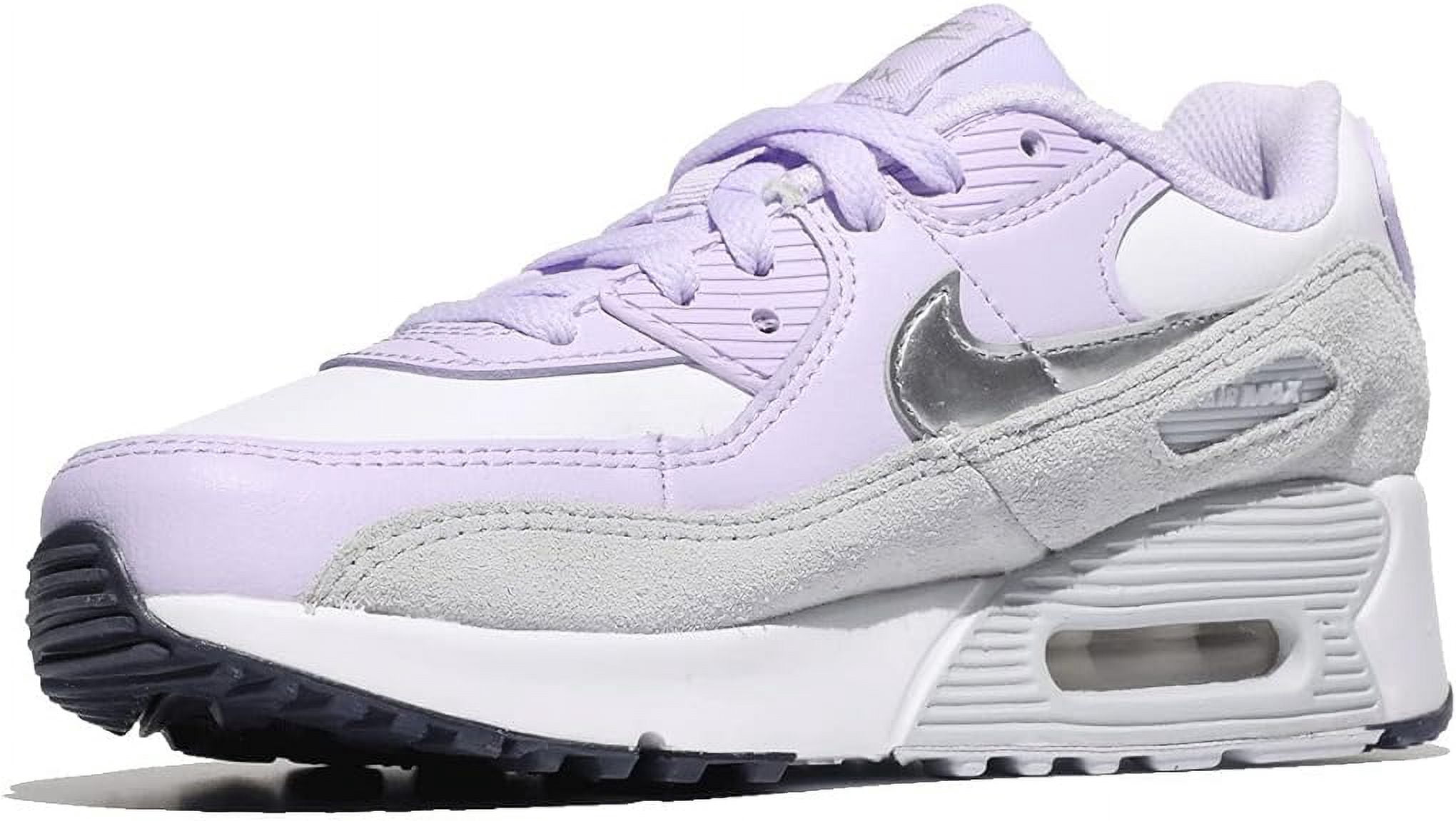 Little Kid's Nike Air Max 90 LTR White/Metallic Silver (CD6867 123) - 11.5  - Walmart.com