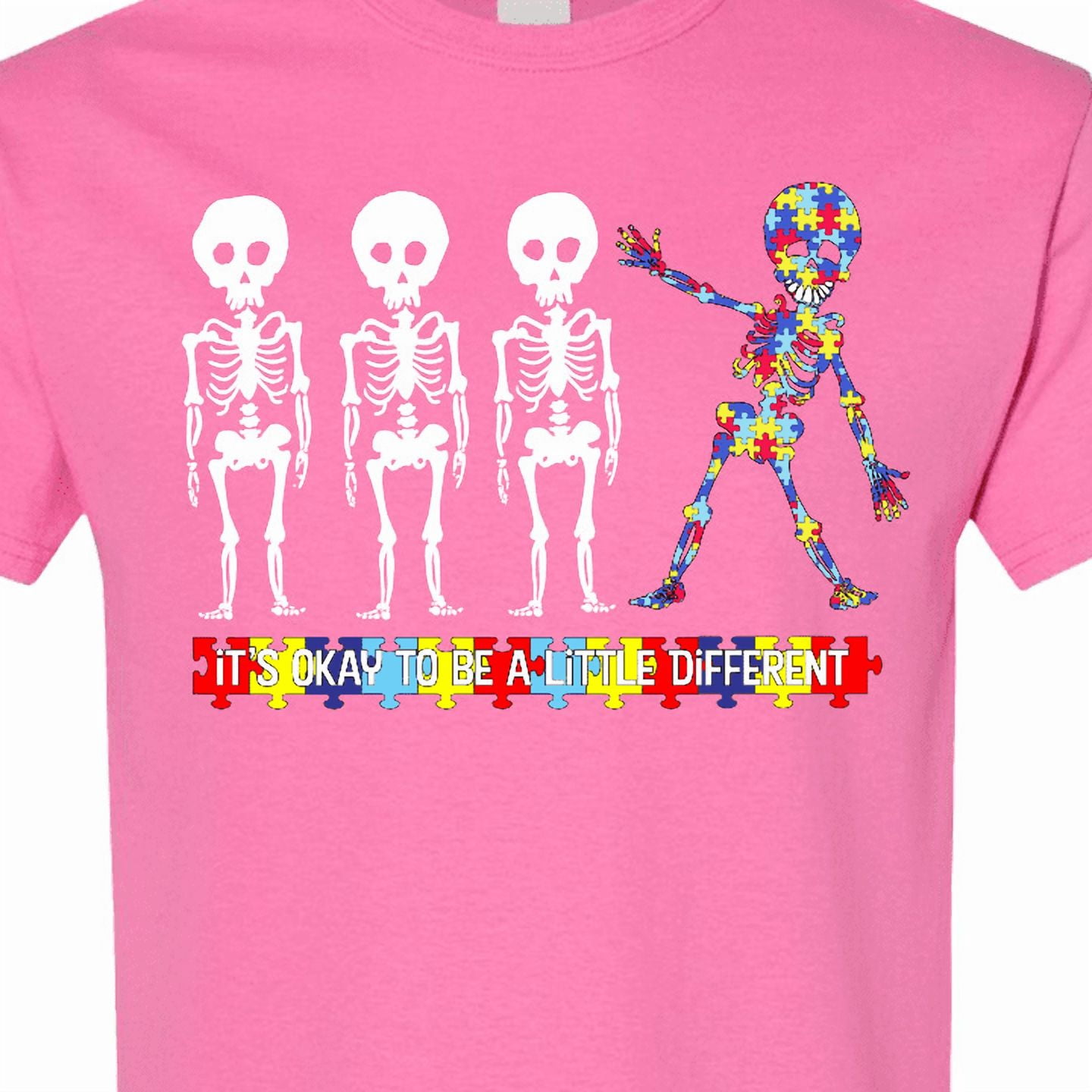 Inktastic It's Okay to Be a Little Different Autism Awareness T-Shirt