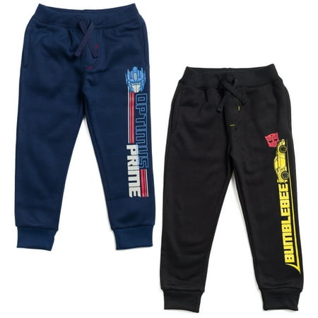 

Transformers Optimus Prime Bumblebee Toddler Boys Fleece 2 Pack Pants blue / Black 3T