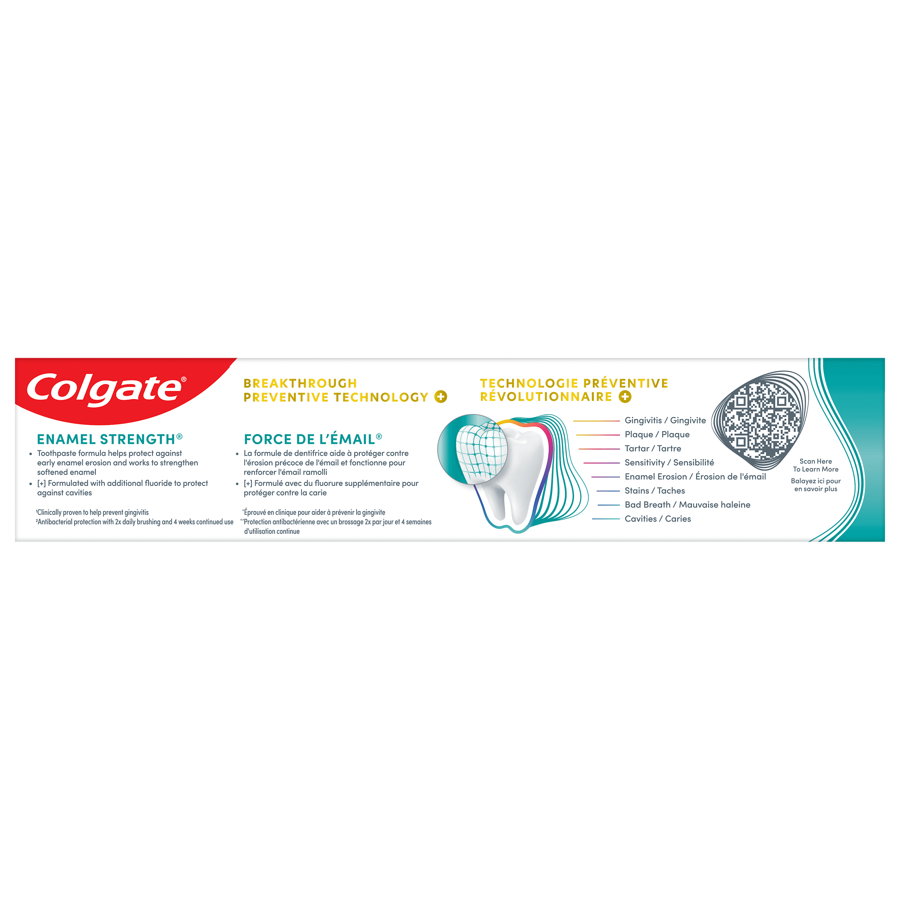 Colgate Total Active Prevention Plus Enamel Toothpaste, Mint, 120 mL