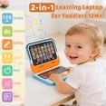 thumbnail image 2 of Learning Toy for Kids 1 2 3 Year Old Boys Girls, Learning Laptop for Toddlers 1-3, Interactive Educational Toys with Music Sounds Lights, Christmas Birthday Gifts for Baby Kids Age 1-6 Year, Pink, 2 of 7