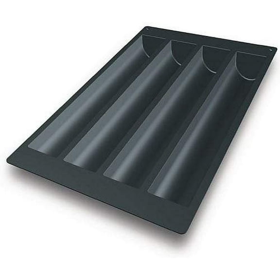 Flexible Silicone Bakeware Tronco 71 Oz, 20.08" x 3.15" x 2.36"H, 4/mold