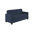 Devon Sleeper Sofa with certified Memory Foam Mattress, Blue Linen