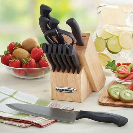 Farberware 13 Piece Knife Armor Dishwasher Safe Knife Block (Best Dishwasher Safe Knives)