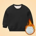 thumbnail image 2 of Mercatoo Boys Girls 𝐅𝐥eece Lined Crewneck Sweatshirt Toddler Baby Winter Sherp𝐚 Lined Sweatshirt Pullover Tops Cotton Shirt, 2 of 4