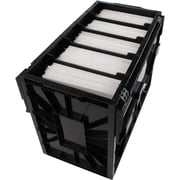 BCW SHORT COMIC BOOK BIN - Black Plastic Storage Box w One Partition 1-Box