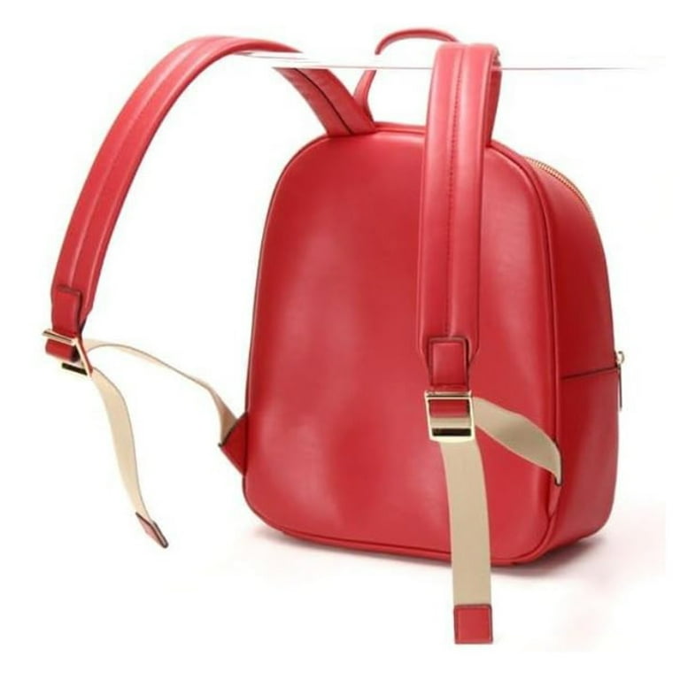 Michael Kors Women's Medium Zip Pocket Backpack Bright Red