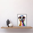thumbnail image 2 of Meerkat Splash Paint Watercolour Painting Artwork Framed Wall Art Print A4, 2 of 4
