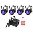 thumbnail image 1 of (4) Chauvet DJ EVE P-150 UV DMX Black Light Stage Cannons+Haze Machine+Fluid, 1 of 11