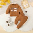 thumbnail image 2 of xaweyi Baby Boy Outfit Toddler Winter Clothes Long Sleeve Crewneck Sweatshirts Pants Clothing Sets,Sizes 2-3 Years, 2 of 6