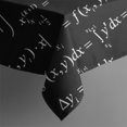 thumbnail image 5 of Math Equations Algebra Formulas Black Pattern Square Tablecloth,Waterproof Square Table Cover,Wipeable Spillproof Washable Table Cover for Home Kitchen Party Decor 42"X42"(107x107cm), 5 of 6