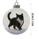 thumbnail image 3 of Adornos navideños, decoraciones navideñas, regalos de Navidad. Lindo colgante navideño plano 2D de gatos. Decoración para árbol de Navidad. Colgante plano decorativo., 3 of 5