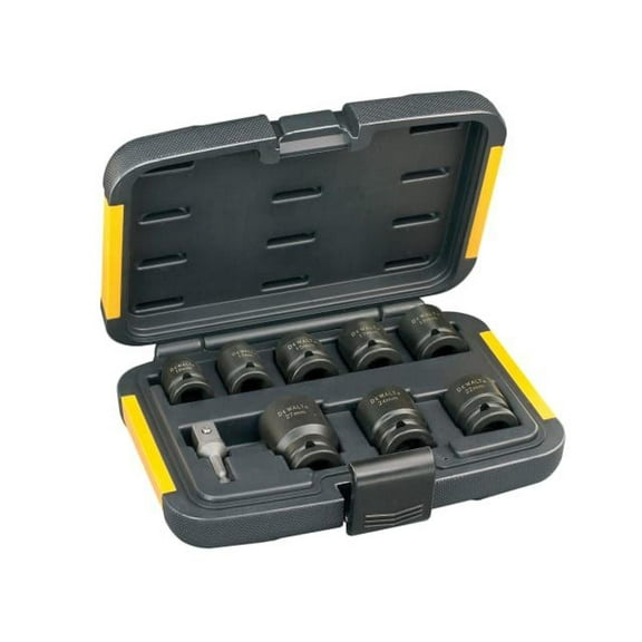DEWALT - DT7507 Impact Socket Set of 9 Metric 1/2in Drive