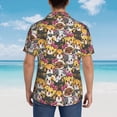 thumbnail image 6 of Goofa Cute Cat Hawaiian Shirt for Men, Unisex Summer Beach Casual Short Sleeve Button Down Shirts,Aloha Tropical Floral print shirt-, 6 of 9