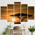 thumbnail image 6 of Serengeti Sunrise Landscape, 3D Canvas, Living Room Wall Art, 3D Printed Canvas, Africa Landscape Poster, Tree Landscape Poster, Canvas Wall Decor - Gallery Wrapped, 6 of 9