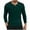 Mens Shirts Green, variant on S-4X Plus Size Mens Waffleknit T Shirts Casual Long Sleeve Button Crewneck Tees Tops Pullover Color Block Breathable Basic Work Sweatshirts Tops
