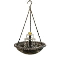 thumbnail image 2 of 2026 Large Humming Birds Baths Fountains, Solar Cascade Hanging Bird Bath Fountain, Outdoor Hanging Bird Bath with Solar Fountain, with Solars Pump & Glass Bowl, for Gardens, Outdoor(Gray,A), 2 of 4