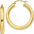 thumbnail image 1 of 10K Polished Lightweight Hoop Earrings (31.5x16.25), 1 of 5