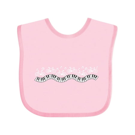 

Inktastic Musical Bicycles White Gift Baby Boy or Baby Girl Bib