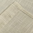 thumbnail image 3 of 2 Piece Linen Look Semi Sheer Rod Pocket Tier Curtains for Kitchen/Café or Any Small Window (36" Long, Beige), 3 of 3