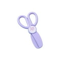 thumbnail image 2 of Safety Scissors Round Tip Plastic Craft Scissors Ergonomic Handle for Kindergarten Paper Cutting(2#Purple), 2 of 6