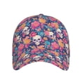 thumbnail image 2 of Yiaed colorful Skull flower daisy Print Cap Adjustable Size for Running Workouts and Outdoor Activities All Seasons, 2 of 5