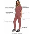thumbnail image 3 of Green Town Scrubs for Women Scrub Set - Jogger Pant and Tuck-In V-Neck Top, 5 Pockets, Yoga Waistband, Nursing Uniform, 3 of 8