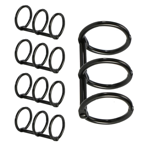 Ywmsfl 5 Pcs 3 Rings Metal Loose Leaf Binders Book Rings with 20mm 30mm Inner Diameter Binder Clips for Photo Album Notebook