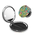 thumbnail image 1 of Pofeuu SpongeBob SquarePants pour Miroir de Maquillage Portable de Poche Couverture en PU Miroir de Voyage Compact avec Verre Double Face Normal et Grossissant Forme Ronde, 1 of 9