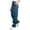 Blue, variant on Womens Cargo Pants Elastic Waist Hiking Pants Athletic Straight Leg Trouser High Waisted Pant with Muti Pockets Purple