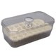 thumbnail image 3 of Ice Cube Tray Square Easy Release Ice Cube Tray Ice Cube Maker Mold with Ice Box Lid Ice Scoop Large Capacity Milk White 1 Layer, 3 of 5