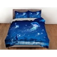 thumbnail image 3 of Mágico medusas ropa de cama azul funda nórdica, el océano rubor juego de cama de animales marinos, 3 of 4