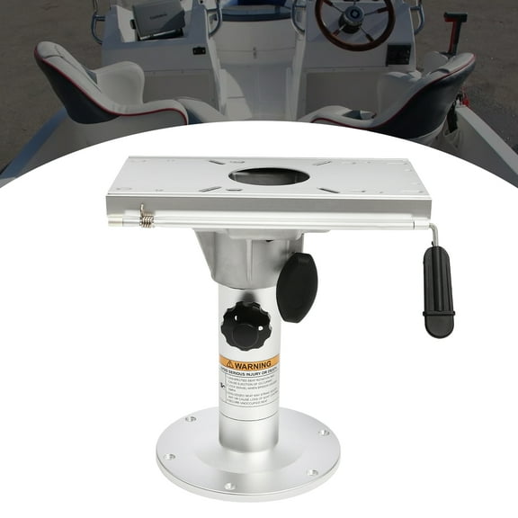 Dwellnix Marine Seat Base Manual Aluminium Alloy Boat Seat Pedestal Stand Base Adjustable